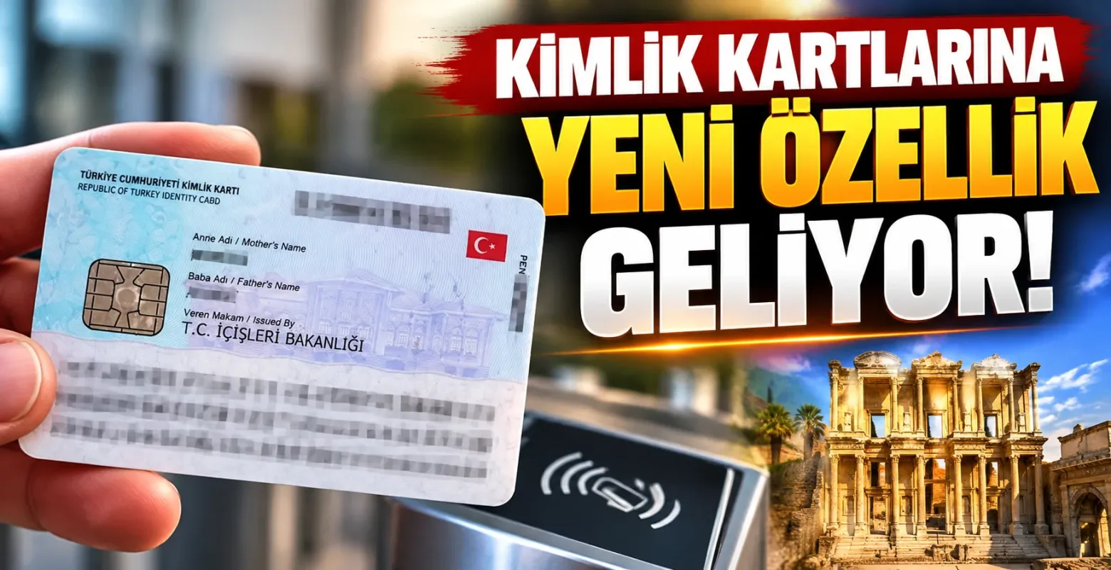 Kimlik kartlarına yeni özellik geliyor!