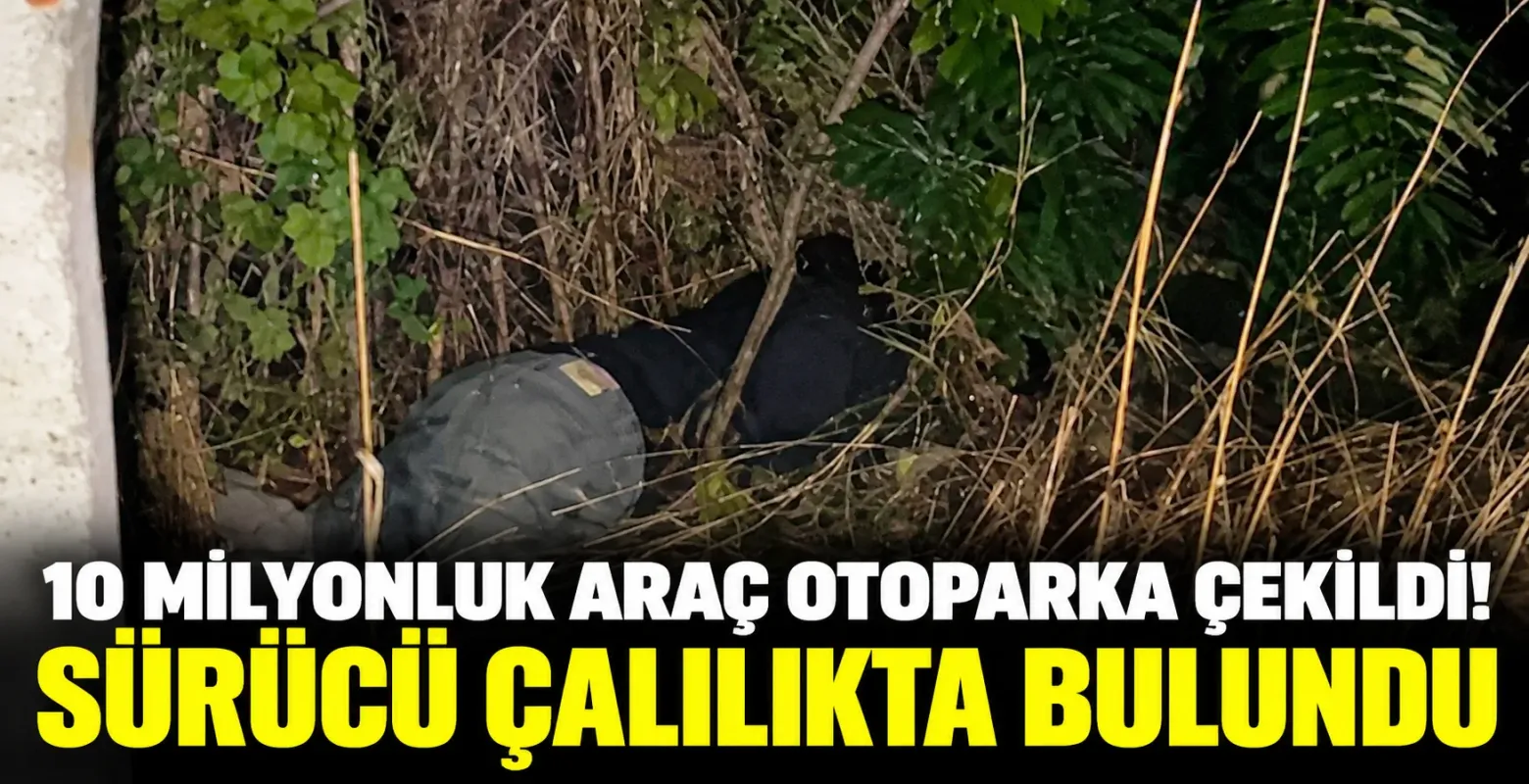10 milyonluk araç otoparka çekildi! Sürücü çalılıkta bulundu