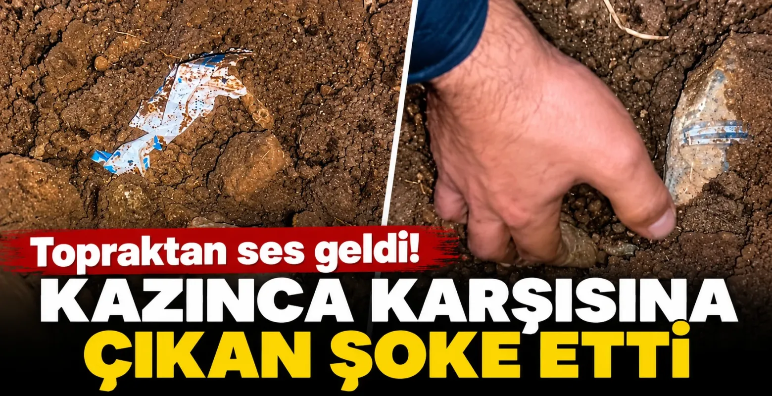Topraktan ses geldi! Kazınca karşısına çıkan şoke etti