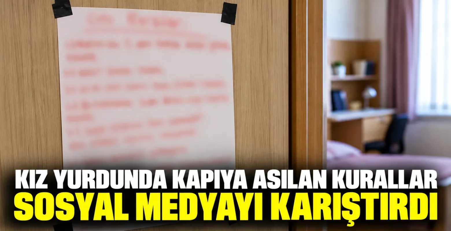 Kız Yurdunda Kapıya Asılan Kurallar Sosyal Medyayı Karıştırdı