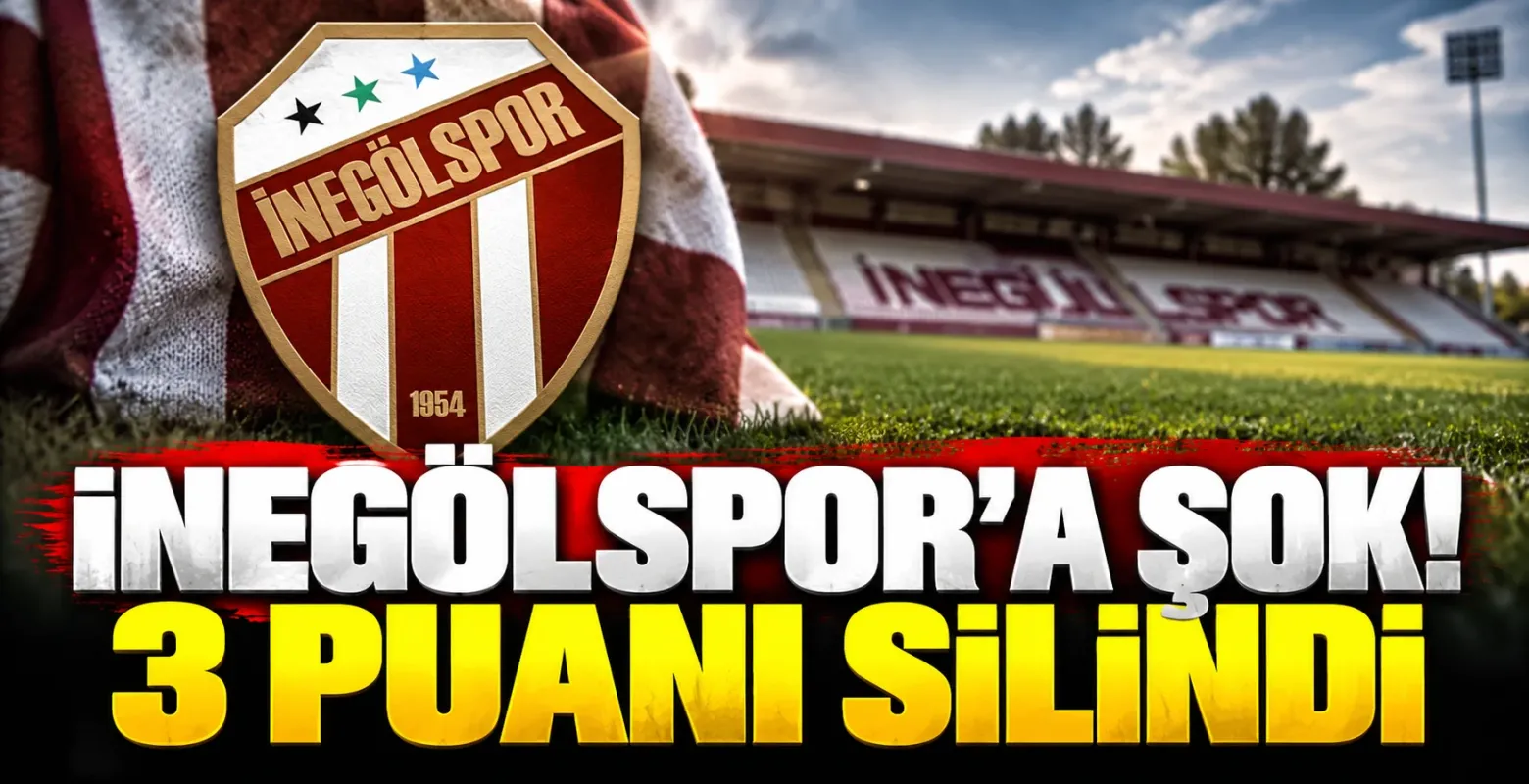 İnegölspor 'a şok! 3 puanı silindi
