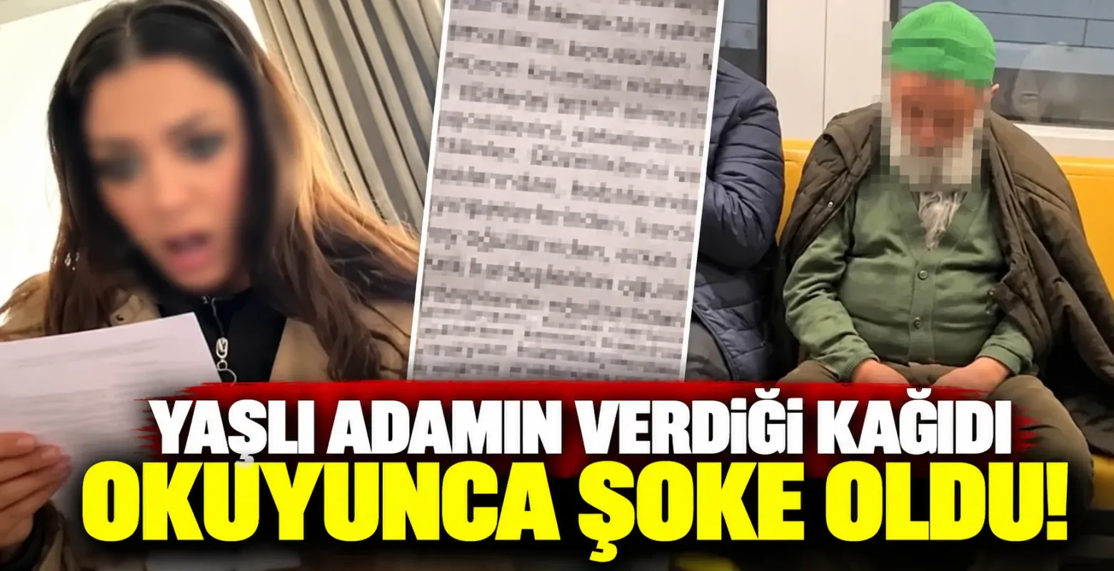 Yaşlı Adamın Verdiği Kağıdı Okuyunca Şoke Oldu!