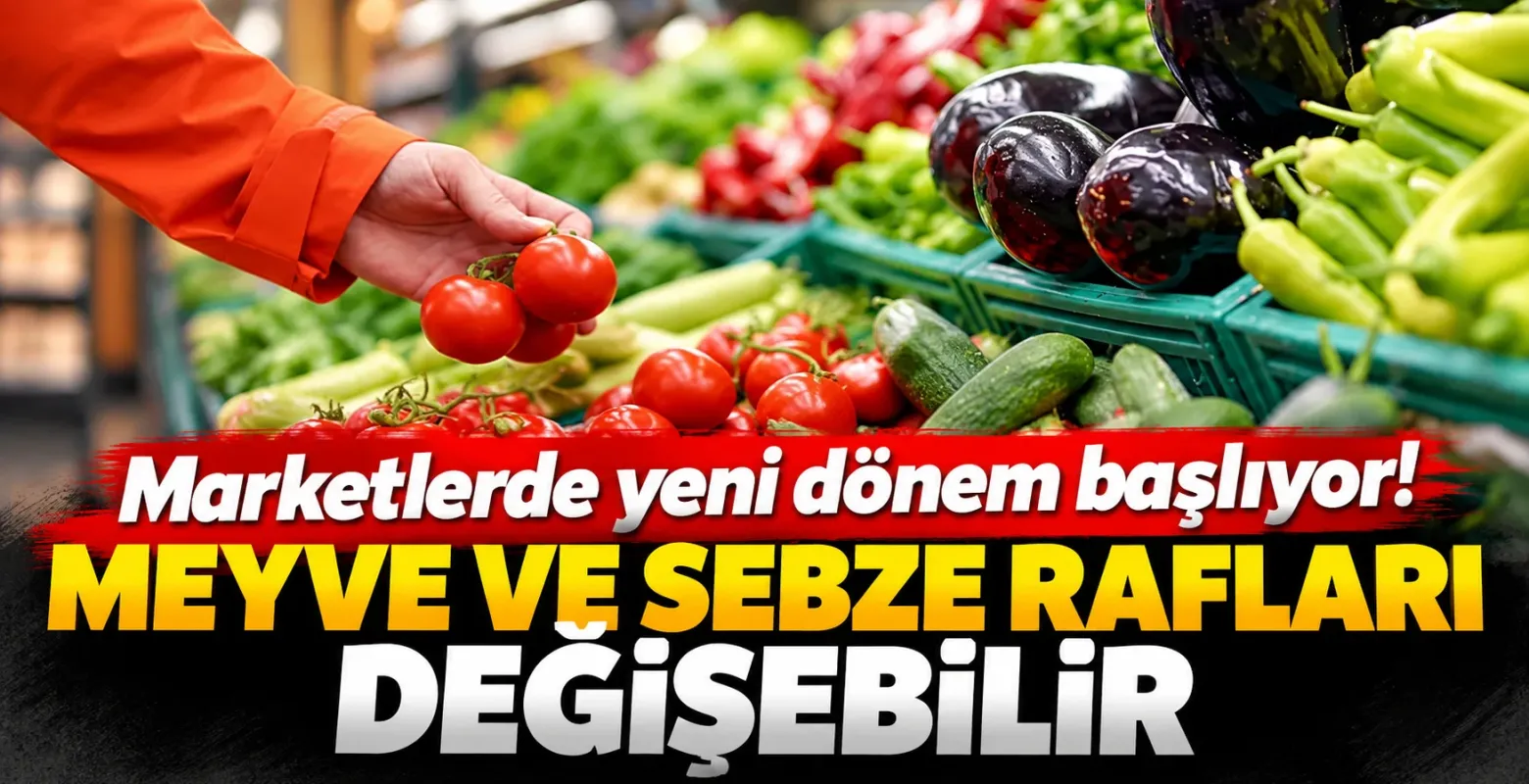 Marketlerde Meyve ve Sebze Rafları İçin Yeni Dönem