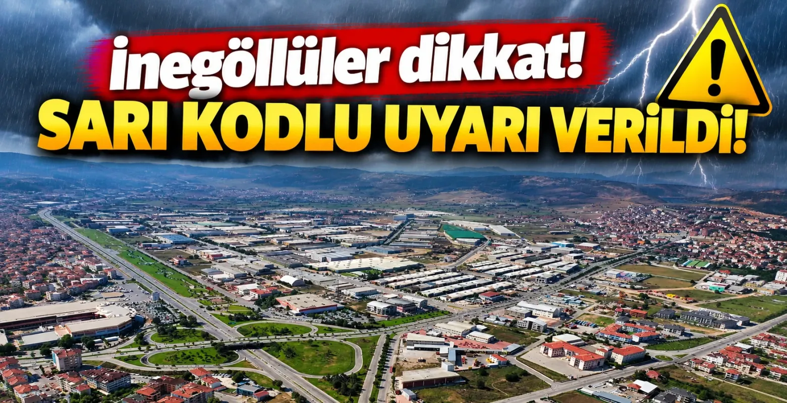 İnegöllüler dikkat! Sarı kodlu uyarı verildi