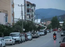 Bayramiç’te inşatta elektrik akımına kapılan işçi ağır yaralandı