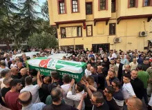 Bursaspor taraftarı Ertuğ Toker son yolculuğuna uğurladı