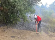 Mudanya’da rüzgarın etkisiyle büyüyen yangın kontrol altına alındı