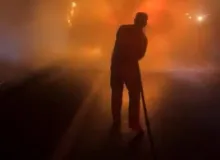 Balıkesir’deki yangına desteğe giden Bolu ekibi, Bursa’da alev alan kamyoneti söndürdü