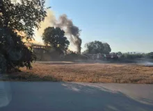 Bursa’da depo ve tarlalık alanda yangın