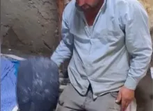 Gurbette özlediği tandır ekmeği için memleketine geldi