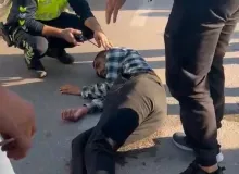 Bursa’da otobüsün çarptığı genç yaralandı