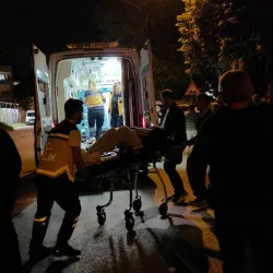 İnegöl'de motosiklet sürücüsü kazada ağır yaralandı