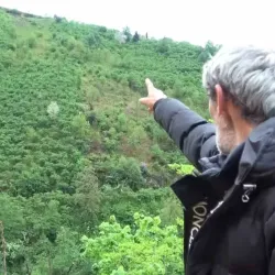 Giresun Güce'de araç 300 metrelik yamaçtan yuvarlandı