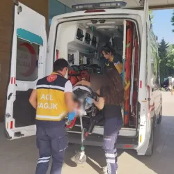 İnegöl'de kanlar içinde hastaneye kaldırıldı!