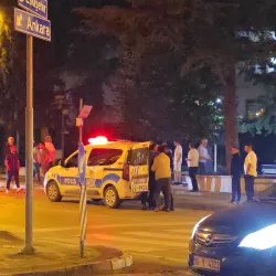 İnegöl'de gergin gece 5 kişi gözaltında