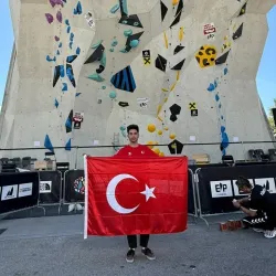 İnegöllü Emre Doğan Dünya Kupası’nda Türkiye için tırmandı