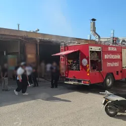 İnegöl'de iş yerinde hareketli dakikalar!