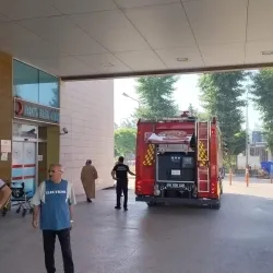 İnegöl'de acil serviste yangın paniği