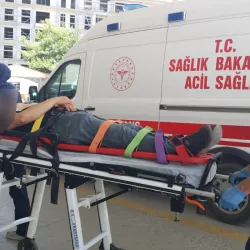 İnegöl'de korkutan kaza! Yaralı hastaneye kaldırıldı