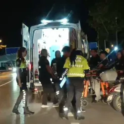 İnegöl'de Motosiklet Kazası! Sürücü Hastaneye Kaldırıldı