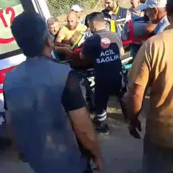 İnegöl'de zamanla yarış! Sürücüyü sonunda kurtardılar