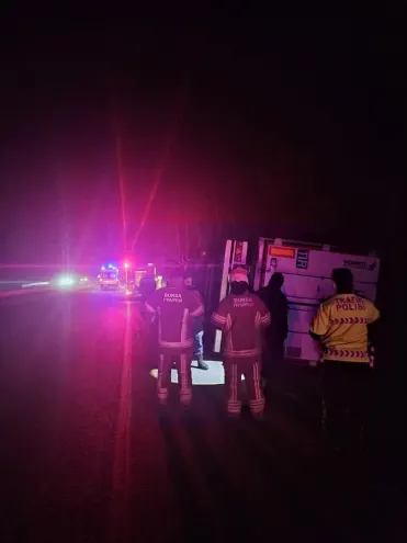 Sabah saatlerinde İnegöl'de korkutan kaza!