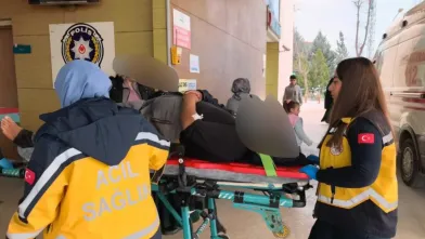 İnegöl'de dehşet anları! sürücü hastaneye kaldırıldı