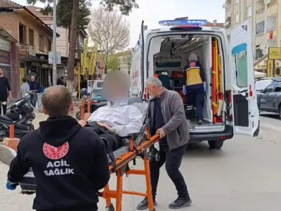 İnegöl'de korkutan kaza! Genç sürücü yaralandı