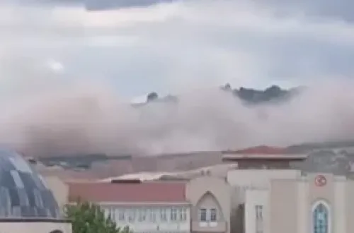 İnegöl'de Şiddetli Sarsıntı! Vatandaşlar Deprem Zannetti