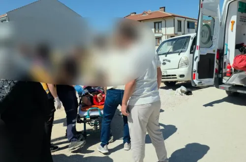 İnegöl'de kamyonetin çarptığı kadın ağır yaralandı!