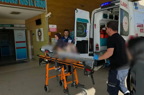 İnegöl'de Yürekleri Ağza Getiren Kaza! Çocuk Hastanelik Oldu
