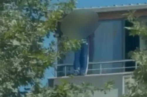 İnegöl'de Kadın Çatıdan Atladı!