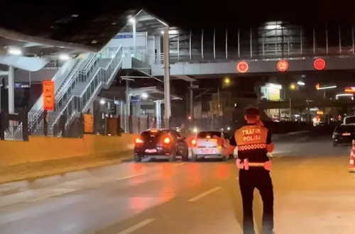 Trafik denetiminde skandal! Polis anında müdahale etti