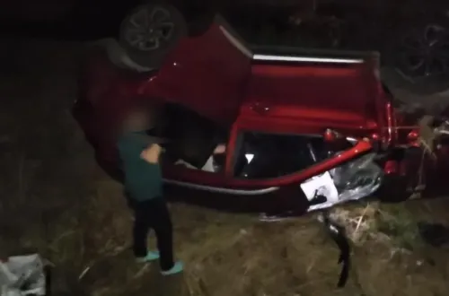 Taklalar attı, dere yatağına uçtu! Burnu bile kanamadı