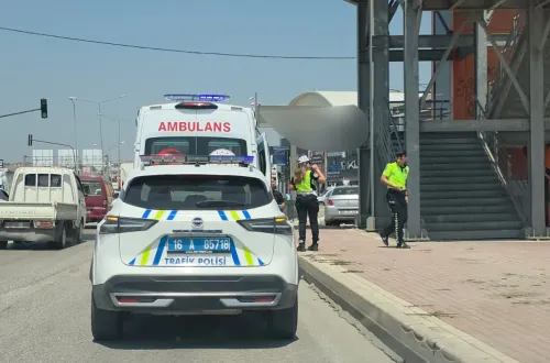 İnegöl'de motosikleti sıkıştırıp kaçtı! Polis her yerde arıyor