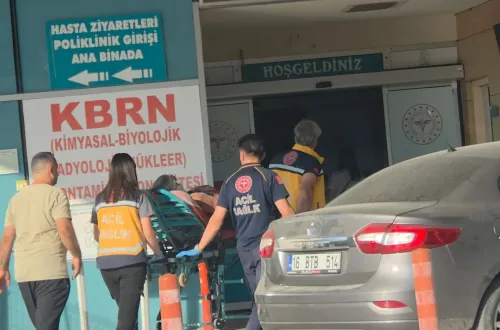 İnegöl'de bulvar üzerinde motosiklet kazası