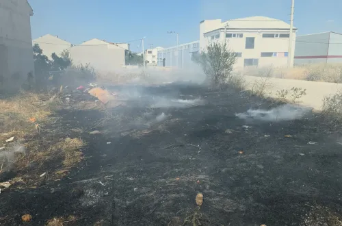 İnegöl'de evlerin dibinde yangın! İtfaiye müdahale etti