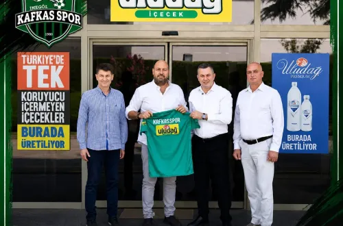 Kafkasspor ile Uludağ İçecek arasında sponsorluk anlaşması
