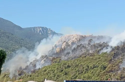 Uludağ’ın eteklerinde korkutan yangınlardan haber var
