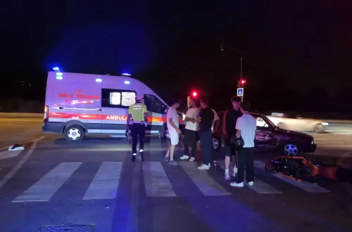 Yeni yapılan kavşakta can pazarı