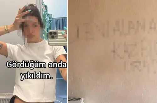 Eski kiracı çıktığı evin duvarına bakın ne yazdı!