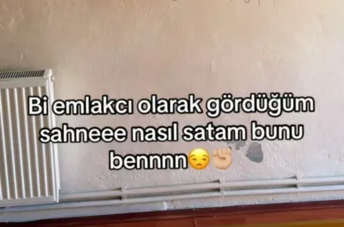 Satılık Evin Duvarındaki Yazıyı Gören Emlakçı Şoke Oldu