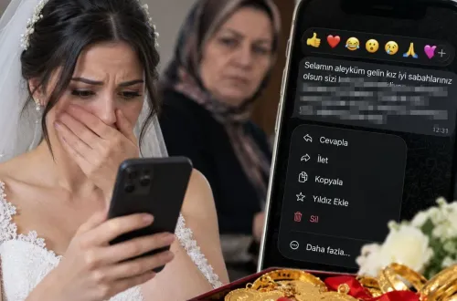 Düğün sabahı geline gelen mesaj şoke etti!