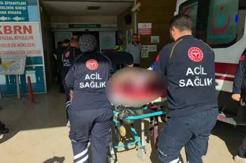 İnegöl'de kafası makineye sıkıştı! Hayati tehlikesi sürüyor