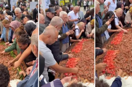 Bursa'da tartışma yaratan o görüntü! Onlarca kişi aynı yerden...
