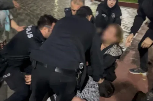Polisi çağıran anne bu kez ekiplere direndi