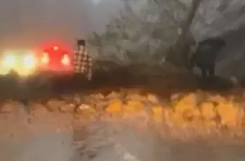Bursa’da yağış sonrası korkutan heyelan! Yol ulaşıma kapandı