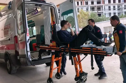 İnegöl’de motosikletini tamir ederken parmağı koptu!