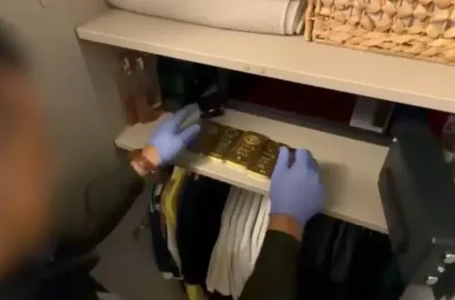Bursa'da dev operasyon! 10 kilo külçe altın bulundu