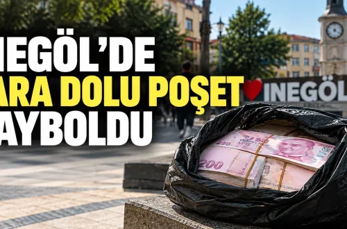 İnegöl’de para dolu poşet kayboldu!